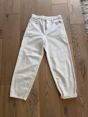 Frame Denim White High-Rise Jeans size 28